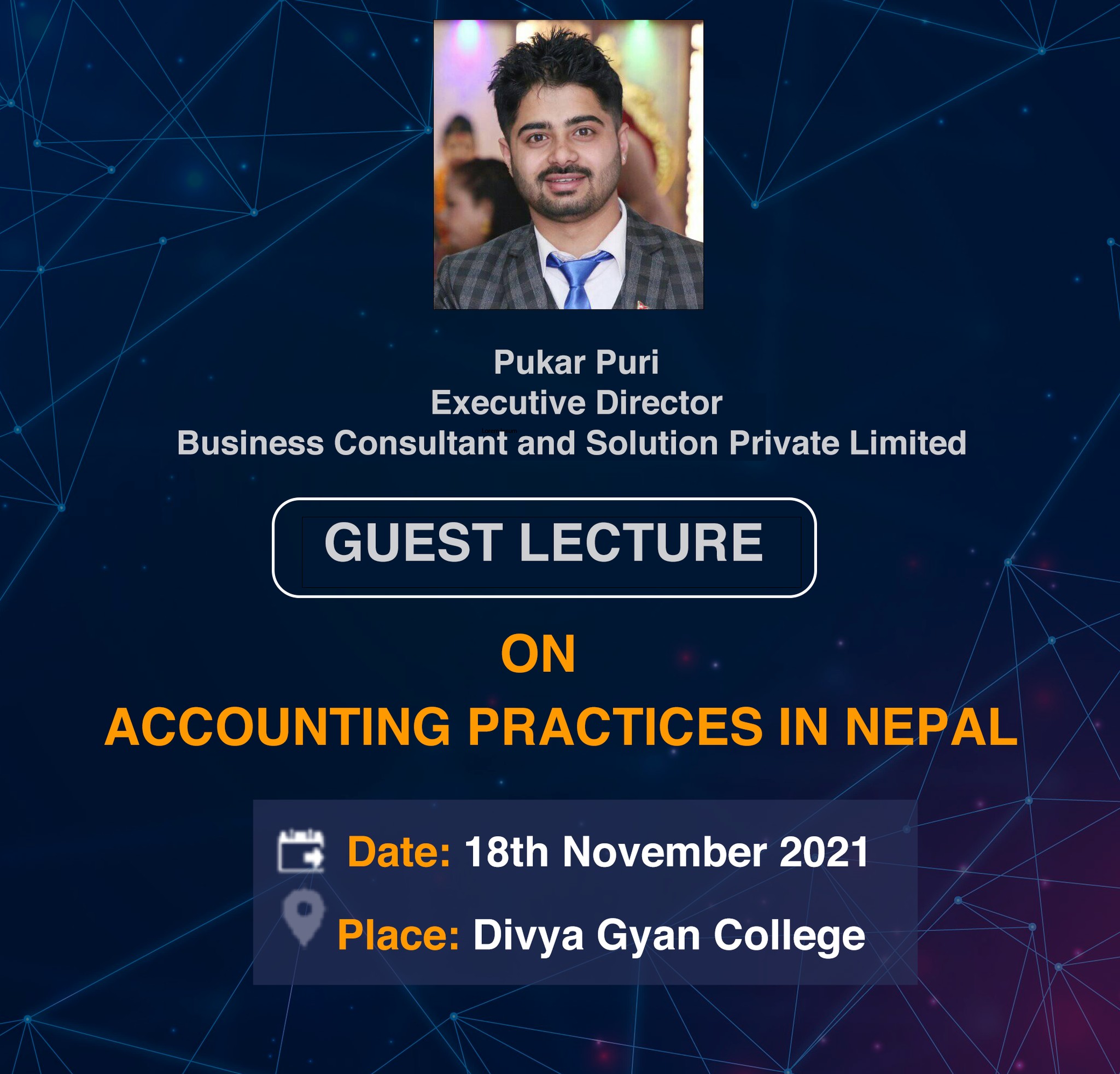 Guest lecture on accounting practices in Nepal