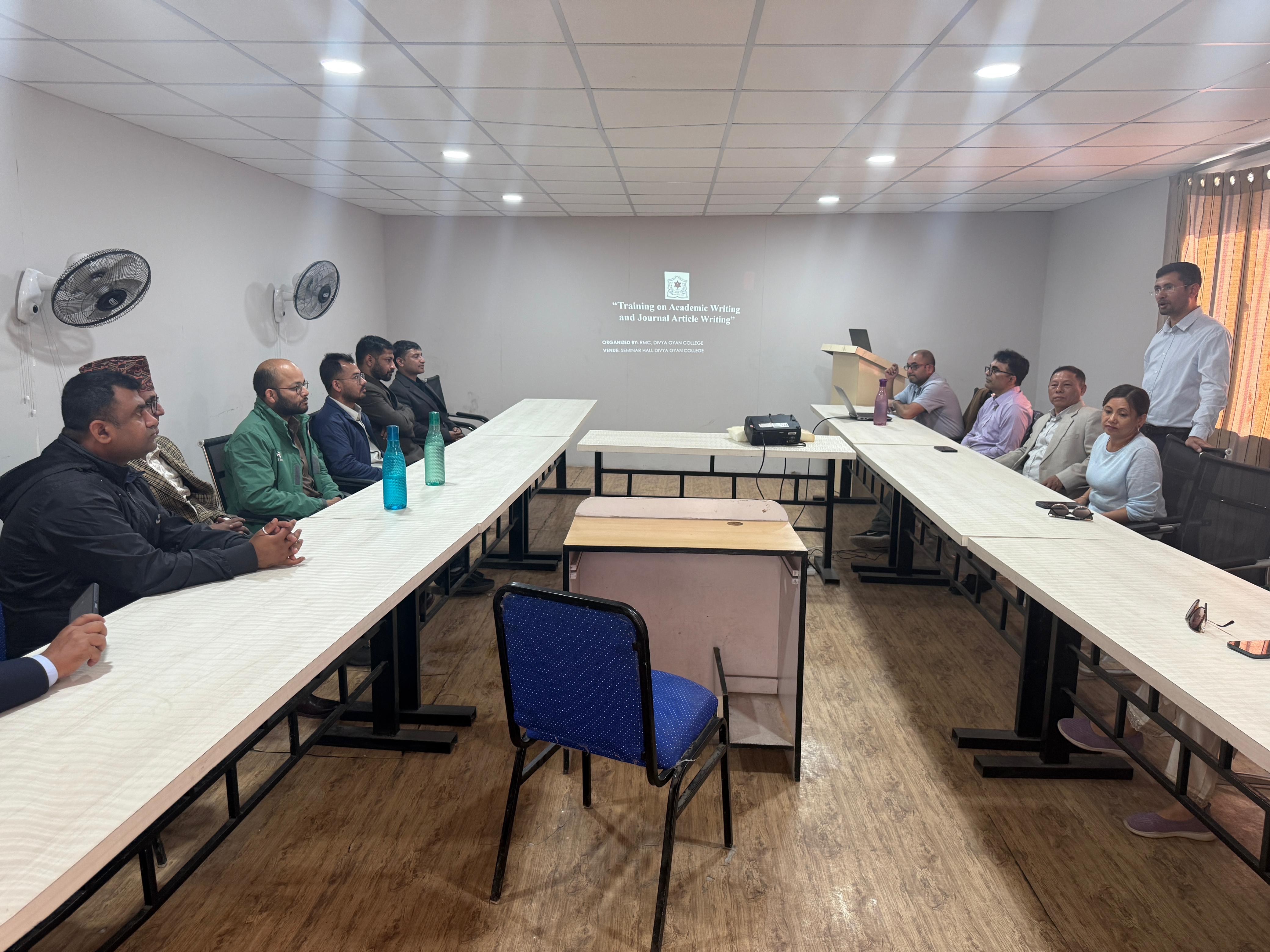 Two-Day Training on Academic and Journal Article Writing