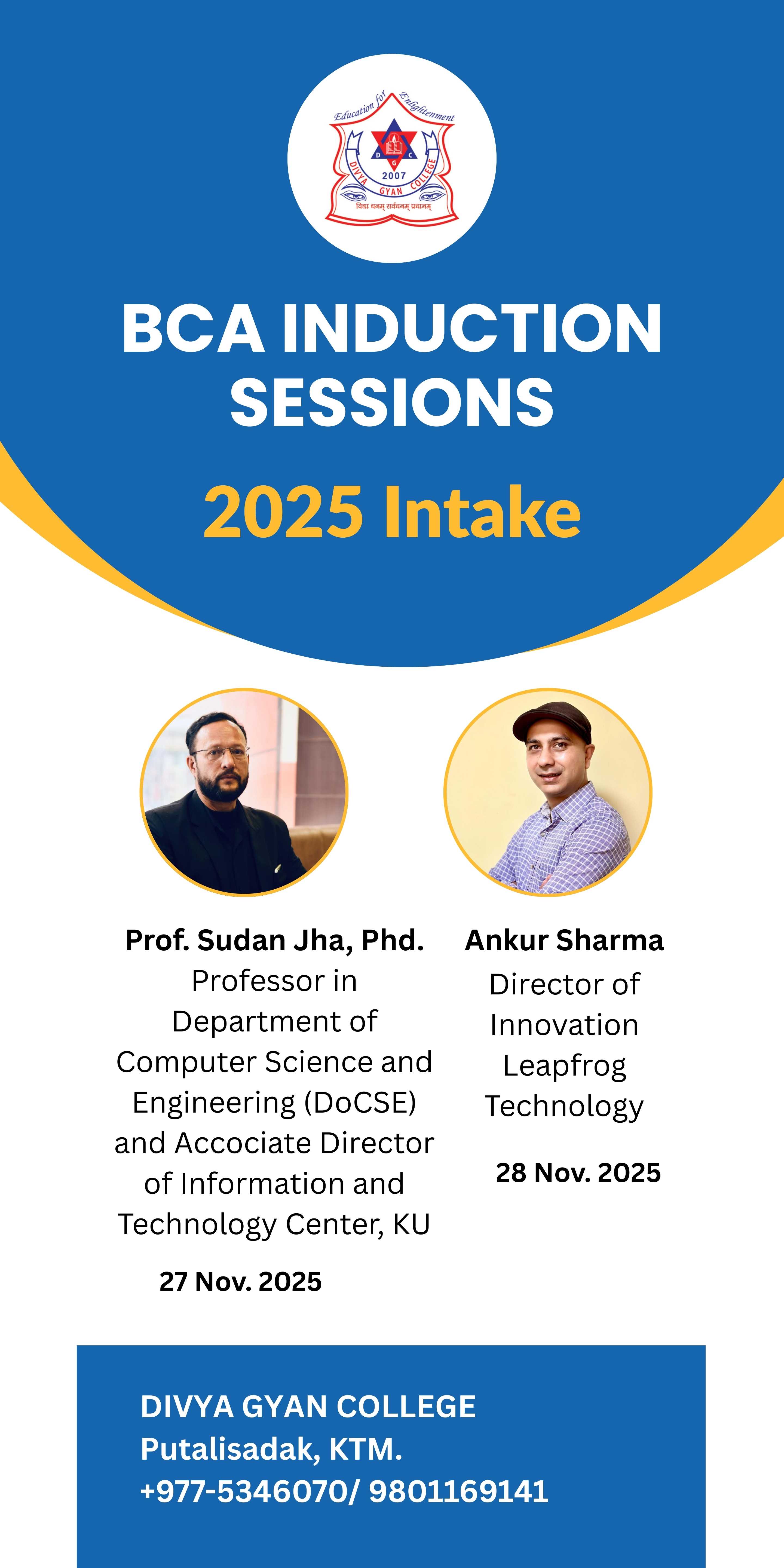 BCA Induction Session 2025